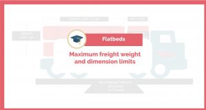 Maximum flatbed freight weight and dimension limits