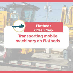 Case study freigth transportation of machinery on flatbeds