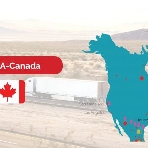 Freight shipping services between Canada and the United States