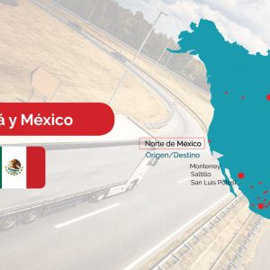Transporte terrestre de carga entre Canadá y México