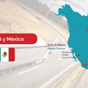 Transporte terrestre de carga entre México y Canadá