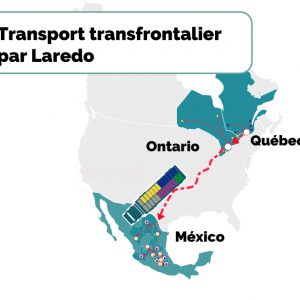 transport transfrontalier de chargement partiel par laredo