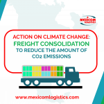 Action on climate change freight consolidation to reduce the amount of CO2 emissions