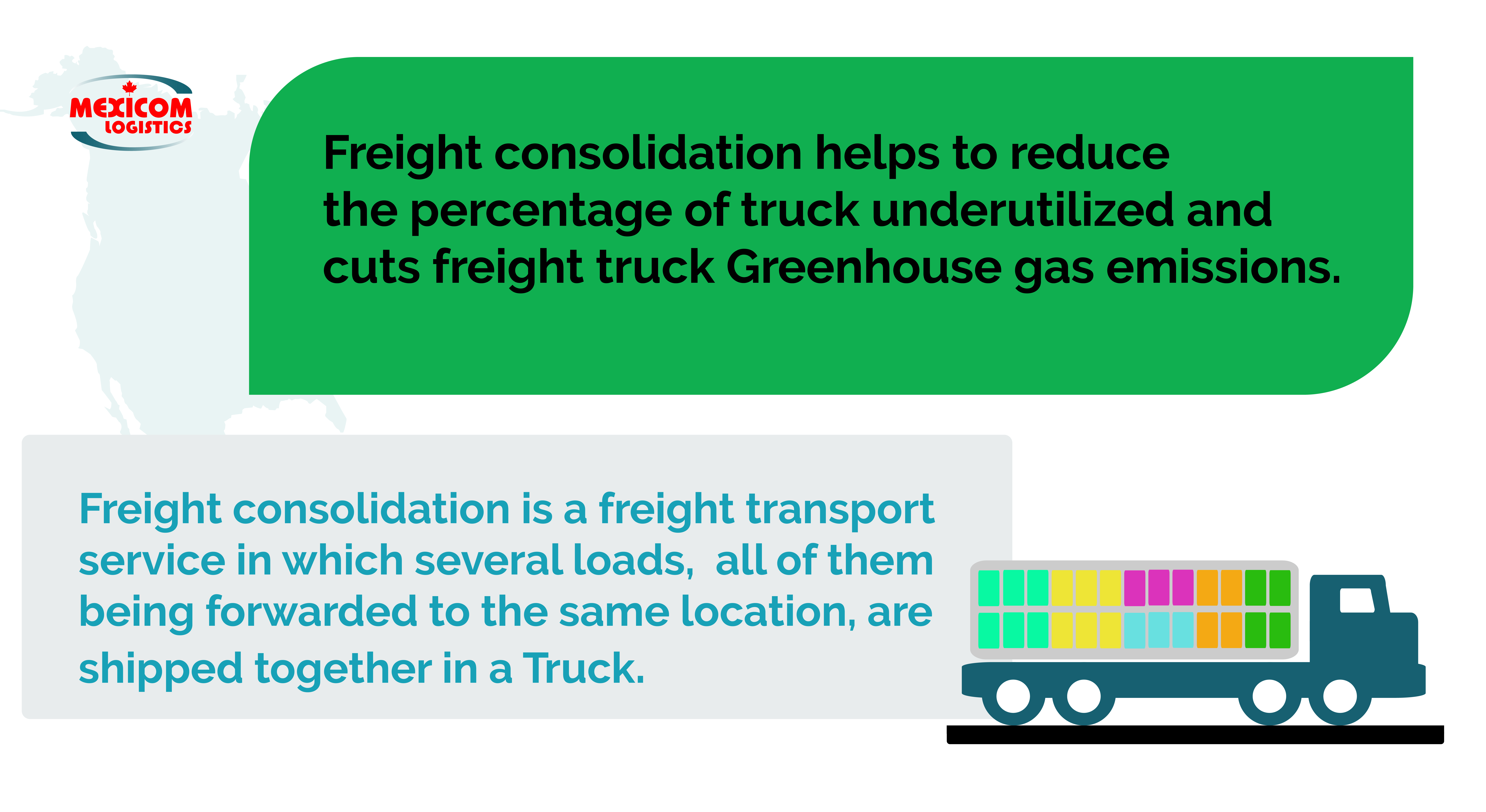 Freight consolidation to reduce CO2 emissions that cause climate change