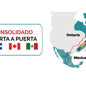 Transporte consolidado de Quebec y Ontario a México