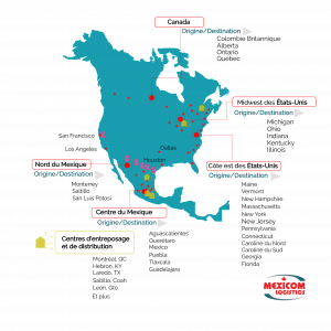 transport routier  en Amerique du Nord