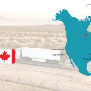 transport routier entre le Canada et les etats unis