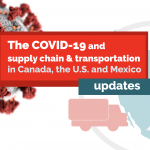 COVID-19 and supplu chains and transport in North America updates