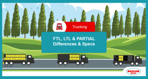 differences and specs for ftl ltl and partial shipments