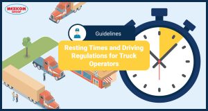 resting times and driving regulations for truck opertators