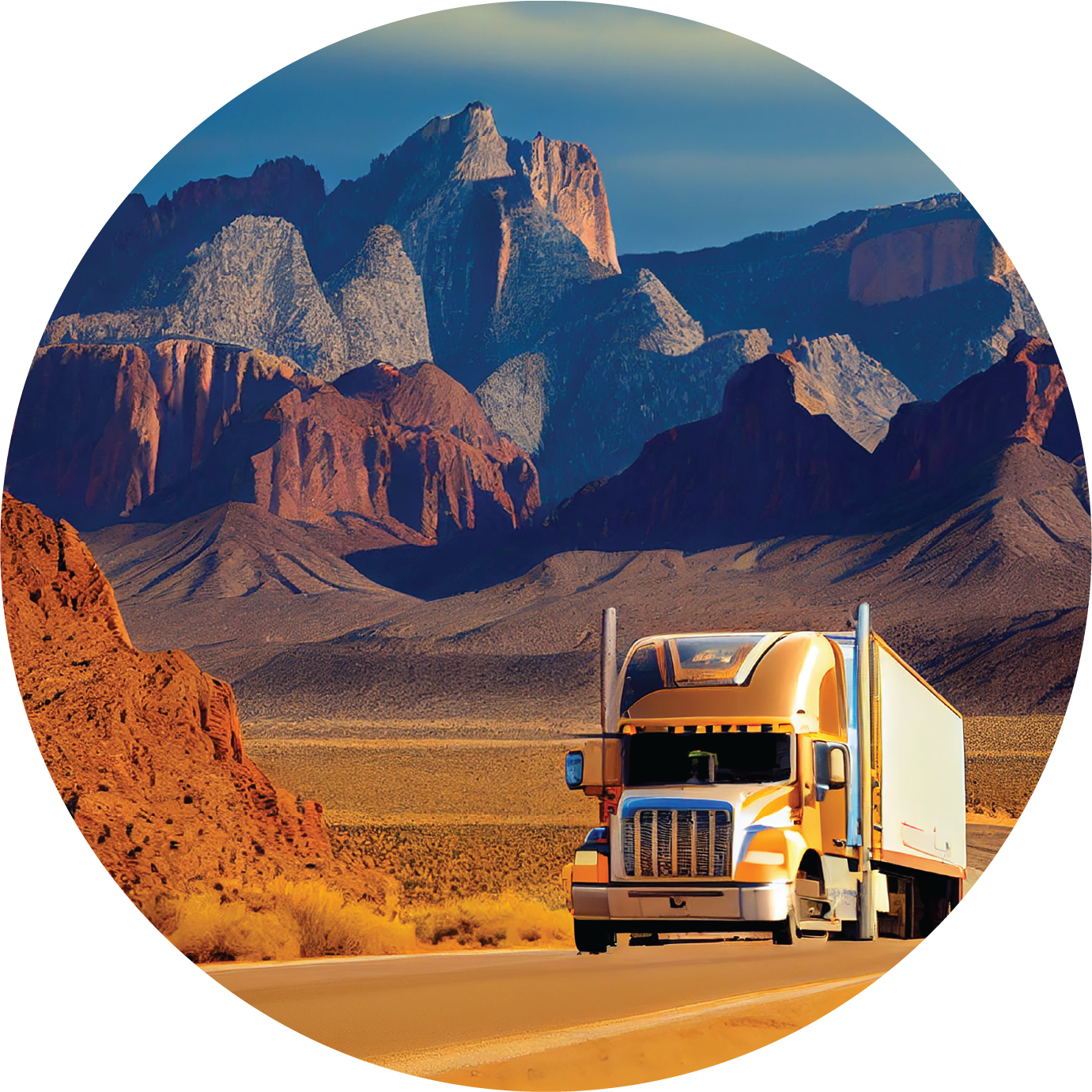 truck transporte de carga transfronterizo