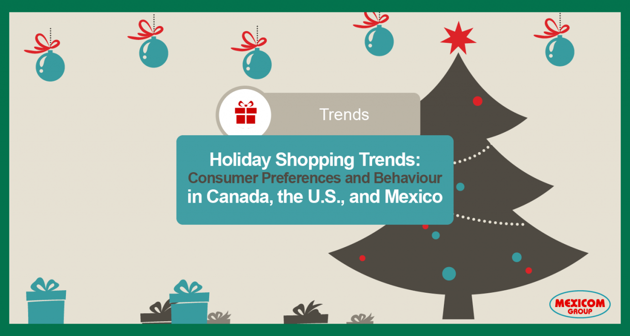 Holiday shopping consumer behaviour trends in Mexico the US and Canada