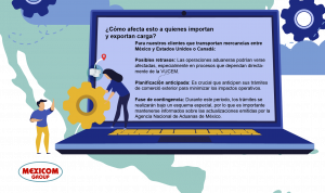 ¿Cómo afecta esto a nuestros clientes que transportan mercancías entre México y Estados Unidos o Canadá