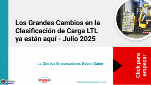 Cambios en la clasificación de la carga LTL