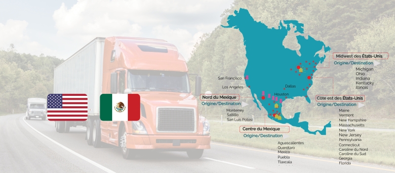 Services de transport routier entre les etats unis et le mexique